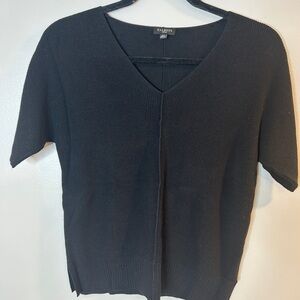 Talbots Classic Black Knit Top